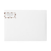 Koffiebonen Retouradres Labels voor Love Is Brewin (Voorkant)