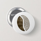 koffiebonen ronde button 5,7 cm (Voorkant /achterkant)