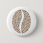 koffiebonen ronde button 5,7 cm (Voorkant)