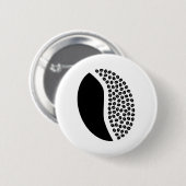 koffiebonen ronde button 5,7 cm (Voorkant /achterkant)