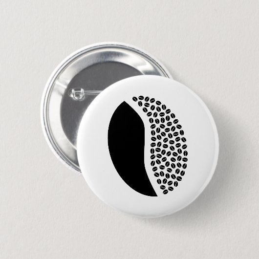 koffiebonen ronde button 5,7 cm (Voorkant /achterkant)
