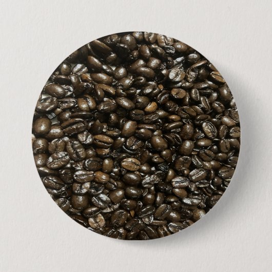 Koffiebonen Ronde Button 7,6 Cm (Voorkant)