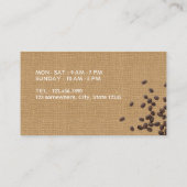 Koffiebonen Rustic Burlap Coffee Loyalty (Achterkant)