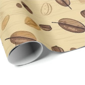 Koffiebonen rustiek Patroon No1 Cadeaupapier (Rol Hoek)
