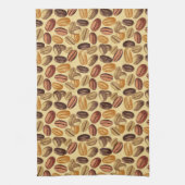 Koffiebonen rustiek  patroon NO2 Theedoek (Verticaal)