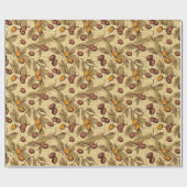 Koffiebonen rustiek  patroon No3 Cadeaupapier (Vlak)