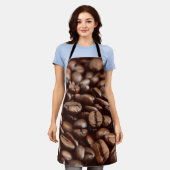 Koffiebonen Schort (Gedragen)