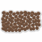 koffiebonen snijden sticker (Voorkant)
