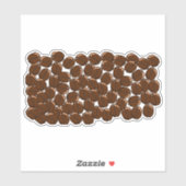 koffiebonen snijden sticker (Vel)
