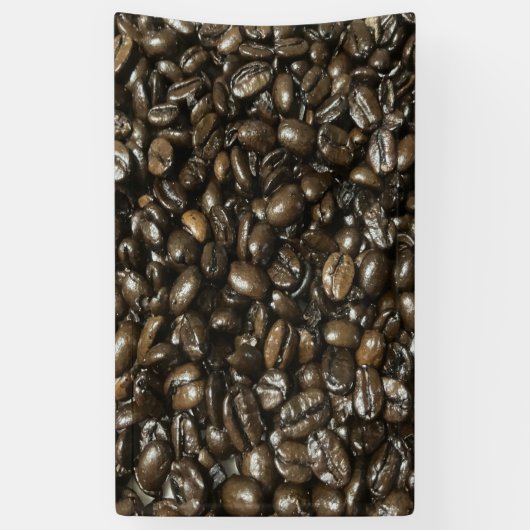 Koffiebonen Spandoek (Verticaal)