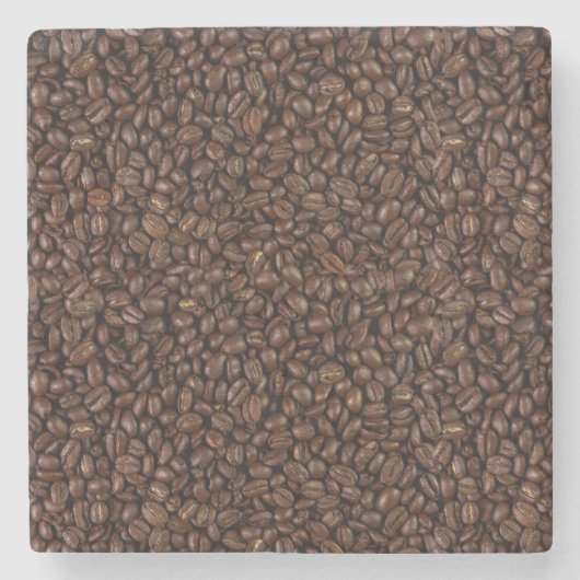Koffiebonen Stenen Onderzetter (Voorkant)