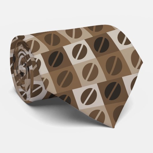 Koffiebonen Stropdas (Opgerold)