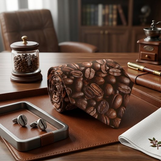 Koffiebonen Stropdas