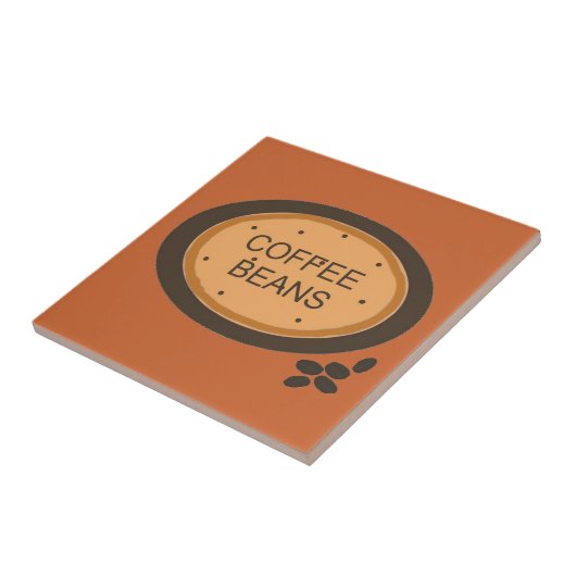 Koffiebonen Tegeltje (Zijkant)