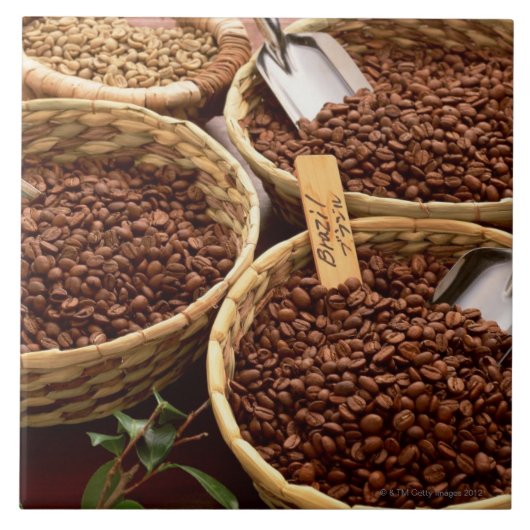 Koffiebonen Tegeltje (Voorkant)