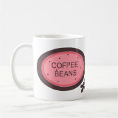 Koffiebonen tekenen koffiemok (Links)