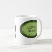 Koffiebonen tekenen koffiemok (Voorkant rechts)