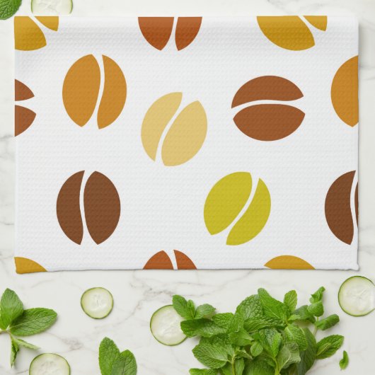 Koffiebonen Theedoek (Gevouwen)