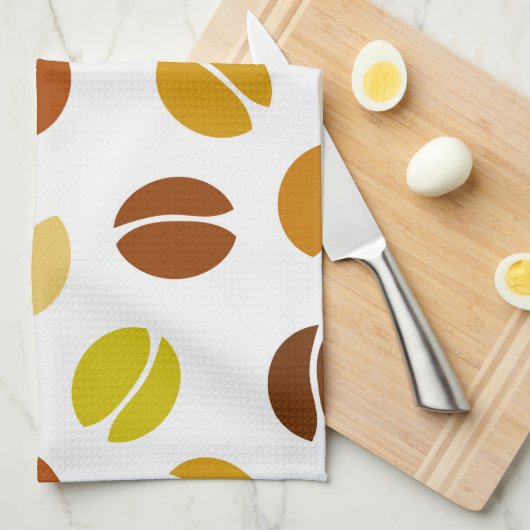 Koffiebonen Theedoek (Quarter Fold)