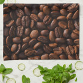 koffiebonen theedoek (Gevouwen)