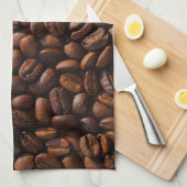 koffiebonen theedoek (Quarter Fold)