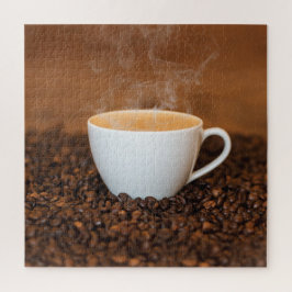 Koffiebonen V1 Jigzaag Puzzle Legpuzzel