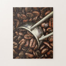 Koffiebonen V3 Jigzaag Puzzle Legpuzzel