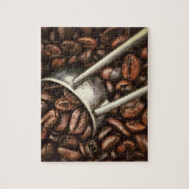 Koffiebonen V3 Jigzaag Puzzle Legpuzzel