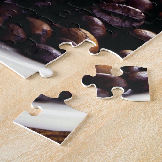Koffiebonen V5 Jigzaag Puzzle Legpuzzel (Zijkant)