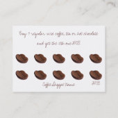 Koffiebonen van doppen klantenkaartje (Achterkant)