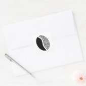 koffiebonen vierkante sticker (Envelop)