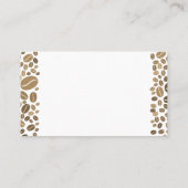 Koffiebonen Visitekaartje (Achterkant)