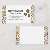 Koffiebonen Visitekaartje (Voorkant / Achterkant)