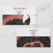 Koffiebonen Visitekaartje (Voorkant / Achterkant)