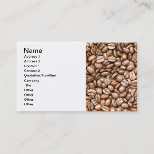 Koffiebonen Visitekaartje