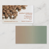 Koffiebonen Visitekaartje (Voorkant / Achterkant)