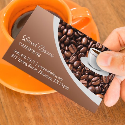 Koffiebonen Visitekaartje