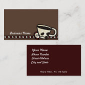 Koffiebonen Visitekaartje (Voorkant / Achterkant)