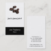 Koffiebonen Visitekaartje (Voorkant / Achterkant)