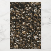 Koffiebonen Voedselcontainer Etiket (Enkel label)
