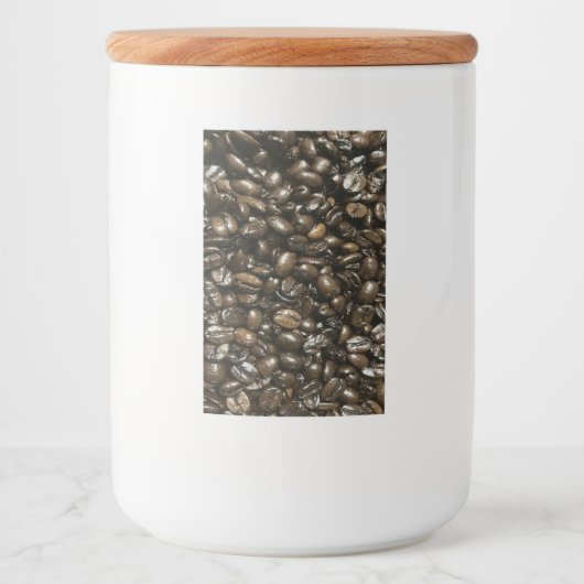 Koffiebonen Voedselcontainer Etiket (Voorkant)
