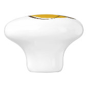 Koffiebonen voor atoomkoffie in goudladerpullen keramische knop (Zijkant)