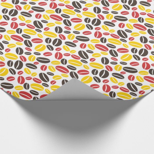 Koffiebonen voor een kopje java cadeaupapier (Hoek)