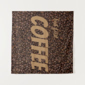 Koffiebonen Wandkleed (Voorkant (horizontaal))