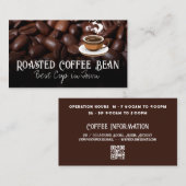 Koffiebonen | Warmbeker koffie Visitekaartje (Voorkant / Achterkant)