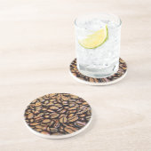 koffiebonen zandsteen onderzetter (Zijkant)