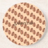 Koffiebonen Zandsteen Onderzetter (Voorkant)