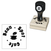 Koffiebonenbeker Logo Loyalty Cafe Rubberstempel (Gestempeld)