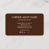 Koffiebonenkaart Klantenkaartje (Achterkant)