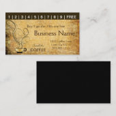  Koffiebonenkaarten Klantenkaartje (Voorkant / Achterkant)